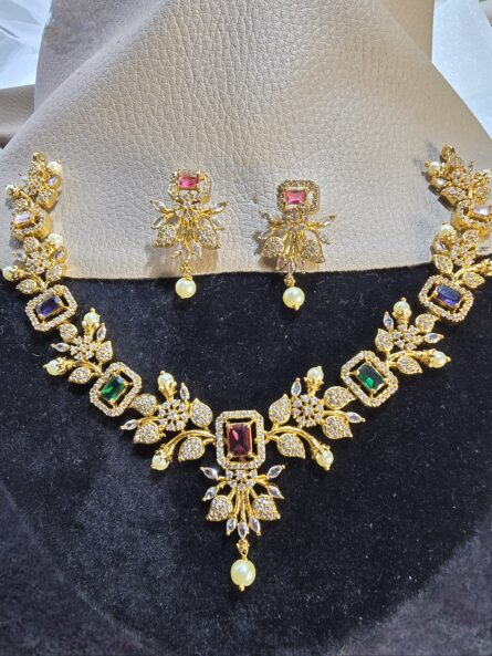CZ necklace set - Image 1