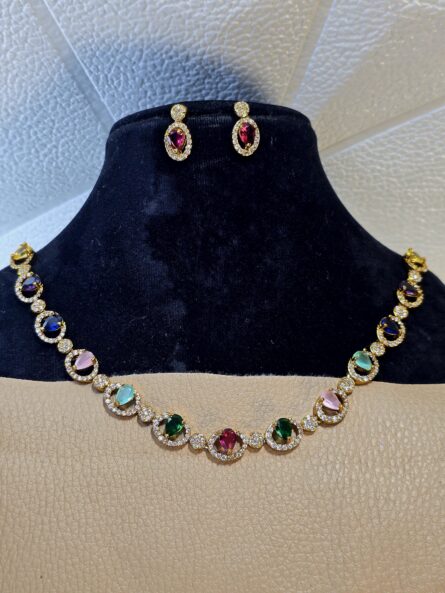 CZ necklace set - Image 1